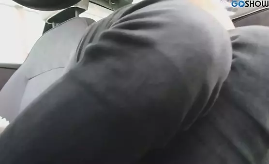 Girl in High Heels Masturbates in the Car