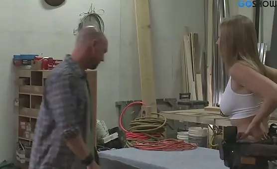 Intense Blowjob and Fingering Sessions with Bald Guy and Blonde Couple