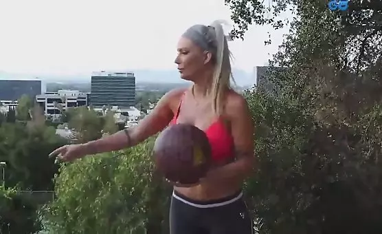 Sporty Girl Takes It Doggy Style